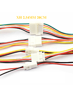 หัวต่อ JST XH2.54mm พร้อมสายไฟ ผู้ เมีย ยาว 20cm XH2.54mm Male Female connector 20cm