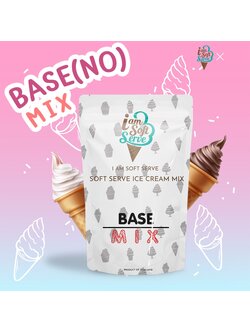 ผงไอศครีมซอฟท์เสิร์ฟ ผงไอติม - รสเบส NO (ICE CREAM POWDER SOFTSERVE, HOMEMADE, GELATO)Original ขนาด 1 Kg.