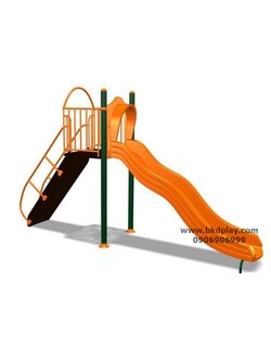 รางสไลเดอร์เดี่ยวพร้อมบันได สระน้ำ สำหรับวางขอบสระน้ำ หรือสนามเด็กเล่น เครื่องเล่นสนามเหล็ก เครื่องเล่นสนามกลางแจ้ง ผลิตในไทย