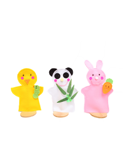 หุ่นมือ สัตว์-อาหาร (กระต่าย, นก, แพนด้า) ราคาไม่รวมที่ตั้งหุ่น ของเล่นเสริมพัฒนาการ ,ของเล่นเสริมทักษะ,ของเล่นเด็ก, สื่อการสอนอนุบาล