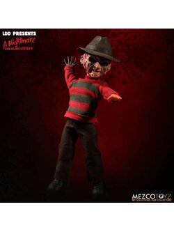 [พร้อมส่ง] "Mezco toyz 10"" : Living Dead Dolls Freddy Krueger with Sound (ELM street)