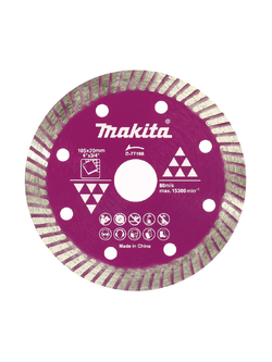 ใบตัดเพชร แบบบาง 4" (แท้) Makita มากีต้า D-77198 สำหรับตัดกระเบื้อง 105x20mm. (003204) (ใบตัดแท้ 100%)