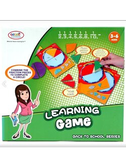 เกมฝึกเศษส่วนเบื้องต้น , ของเล่นเสริมพัฒนาการ, สื่อการสอนเด็ก