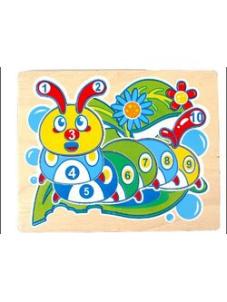 ของเล่น, ของเล่นเด็ก, จิ๊กซอว์, ตัวต่อ, ภาพตัดต่อ หนอนนับเลข , ของเล่นไม้, ของเล่นเสริมพัฒนาการ, ของเล่นเด็กอนุบาล, สื่อการสอนเด็กอนุบาล