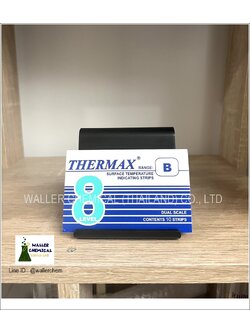 แผ่นวัดอุณหภูมิ Thermax 8 Level Strips Range B (71-110°C)