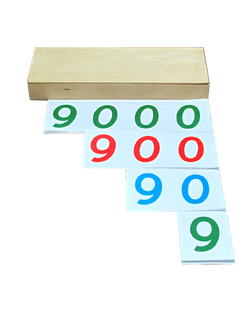 บัตรอ่านตัวเลข (ใหญ่), ของเล่นไม้, ของเล่นเสริมพัฒนาการ, ของเล่นเด็กอนุบาล, สื่อการสอนเด็กอนุบาล,มอนเตสซอรี่ ,montessori, สื่อการสอนประถม