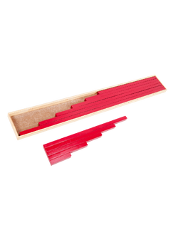 บันไดยาว, (สีแดง), พลองแดง ,ของเล่นไม้ ,สื่อการสอน ผลิตในไทย,ของเล่นเสริมพัฒนาการ,มอนเตสซอรี่ ,montessori, สื่อการสอนประถม