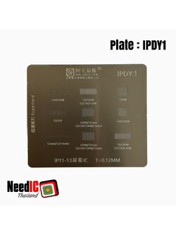 แผ่นเพลท : IPDY1 สำหรับไอซีบนจอ iPhone 11 - iPhone 15