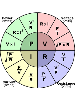 การคำนวณ ค่า กระแส (I,A) แรงดัน(E,V) กำลัง(P,VA,Watt) ความต้านทาน(R,Ω)