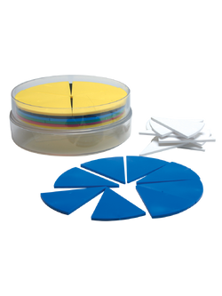 เรียนรู้เศษส่วน (กลม) , ของเล่นเสริมพัฒนาการ, ของเล่นเด็กอนุบาล, สื่อการสอนเด็กอนุบาล