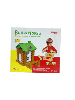 ของเล่น, ของเล่นเด็ก, จิ๊กซอว์, ตัวต่อ, ตัวต่อสร้างบ้าน (55 ชิ้น) , ของเล่นเสริมพัฒนาการ, ของเล่นเด็กอนุบาล, สื่อการสอนเด็กอนุบาล