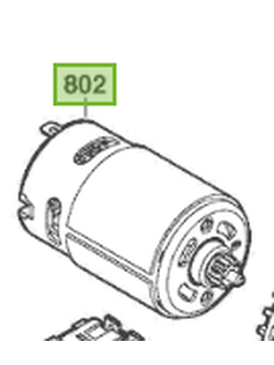 มอเตอร์สว่านไร้สาย (แท้) Bosch บอช รุ่น GSB120-Li สำหรับรหัสเครื่อง 3 601 JG8 180 เท่านั้น (1607000D7K) (อะไหล่แท้100%)