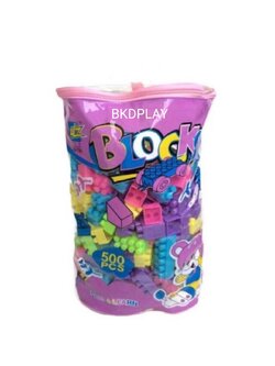 ตัวต่อ บล็อก เลโก้ 500 ชิ้น คละสี ,ของเล่น, ของเล่นเสริมพัฒนาการ, ของเล่นเด็ก, สื่อการสอน