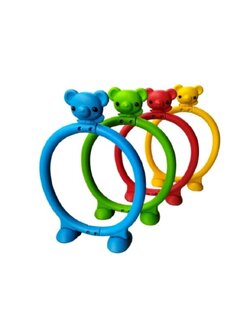 อุโมงค์ถ้ำลอดหมีน้อย ห่วงลอดน้องหมี, ของเล่นสนาม,ของเล่นเสริมพัฒนาการ พร้อมส่ง ราคาโรงงาน ขนาดสินค้า : 24x55x85 cm.