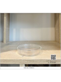 จานเพาะเชื้อเเก้ว ขนาด 16X90mm (Petri Dish)