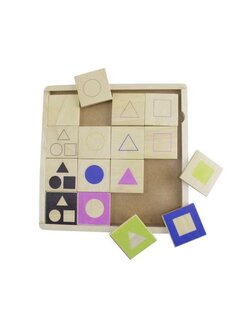 เกมตารางสัมพันธ์สีสันเรขาคณิต,ของเล่นเสริมพัฒนาการ ,ของเล่นเสริมทักษะ,ของเล่นเด็ก, สื่อการสอนอนุบาล