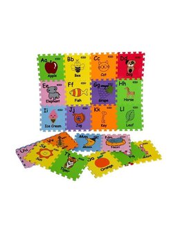 ชุดอีวีเอปูพื้นอักษรภาษาอังกฤษลายการ์ตูน 26 แผ่น แผ่นโฟมปูพื้นกันกระแทก EVA , โฟมกันกระแทก, จิ๊กซอ ,แผ่นรองคลาน,โฟมปูพื้น,จิ๊กซอว์ปูพื้น, สนามเด็กเล่น สนามกีฬา พร้อมส่ง ราคาโรงงาน