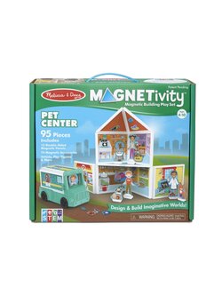 ชุดต่อแม่เหล็ก 3D รุ่นสัตว์เลี้ยง เสริมจินตนาการและความคิดสร้างสรรค์ Magnetivity Pet Center Melissa&Doug, ของเล่นเสริมพัฒนาการ, ของเล่น