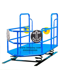 สปริงโยกเรือ เครื่องเล่นสนามเหล็ก เครื่องเล่นสนามกลางแจ้ง ของเล่น สั่งทำ 15-20 วัน