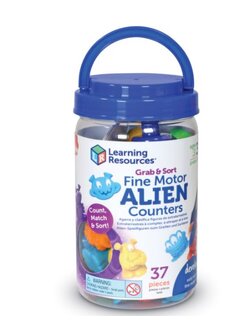 ชุดตัวนับจำนวนมนุษย์ต่างดาว พร้อมที่คีบฝึกกล้ามเนื้อมือ ของเล่นเสริมพัฒนาการ ,ของเล่นเสริมทักษะ,ของเล่นเด็ก, สื่อการสอนอนุบาล