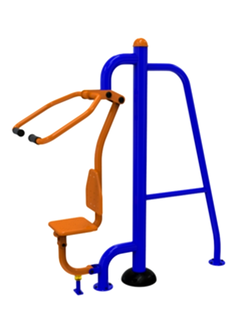 เครื่องออกกำลังกาย กลางแจ้ง ชุดอุปกรณ์บริหารแขน-หัวไหล่-หน้าอก (แบบดึงยกตัว) ลานกีฬา อเนกประสงค์ สนามกีฬา สั่งผลิตตามสีที่ต้องการได้