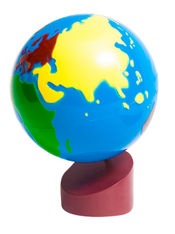 ลูกโลกแสดงทวีป, ของเล่นเสริมพัฒนาการ, ของเล่นเด็กอนุบาล, สื่อการสอนเด็กอนุบาล,มอนเตสซอรี่ ,montessori, สื่อการสอนประถม