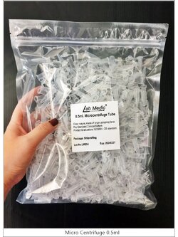Micro Centrifuge (PP) 0.5ml หลอดไมโครเซนติฟิว (500pc/pK)