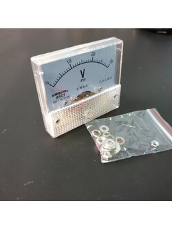 โวลต์มิเตอร์แบบเข็ม DC 30V DC Voltmeter Pointer Head Voltage Meter 85C1-DC30V