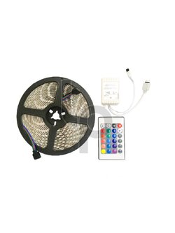 LED ริบบิ้น RGB พร้อมรีโมท 12V ยาว 5 เมตร