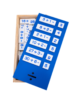 สื่อการสอน คณิตศาสตร์ หาร ของเล่นไม้, ของเล่นเสริมพัฒนาการ,มอนเตสเซอรี่,มอนเตสซอรี่ ,montessori, สื่อการสอนประถม