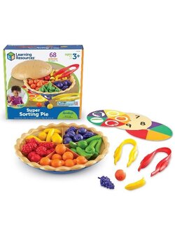 เกมพายผลไม้ฝึกแยกสี , ของเล่นเสริมพัฒนาการ ,ของเล่นเสริมทักษะ,ของเล่นเด็ก, สื่อการสอนอนุบาล