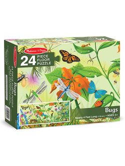 ชุดจิ๊กซอกระดาษ 24 ชิ้น รุ่นแมลง ส่งเสริมการเรียนรู้สิ่งรอบตัว การคิดแก้ปัญหา และ การมีสมาธิ Floor Puzzle Bugs 24 pc Melissa&Doug, ของเล่นเสริมพัฒนาการ, ของเล่น