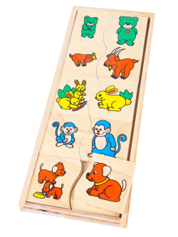 เกมจับคู่ความสัมพันธ์แม่-ลูก , ของเล่นไม้, ของเล่นเสริมพัฒนาการ, ของเล่นเด็กอนุบาล, สื่อการสอนเด็กอนุบาล