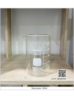 บีกเกอร์แก้ว ขนาด 1,000ml (Beaker) Kuihuap LAB