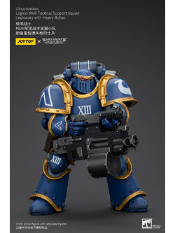 [พร้อมส่ง] "Joy toy 1/18 Ultramarines - Legion MKIII Tactical Squad -- JT00119 : Legion MKIII Tactical Support Squad Legionary with Heavy Bolter"