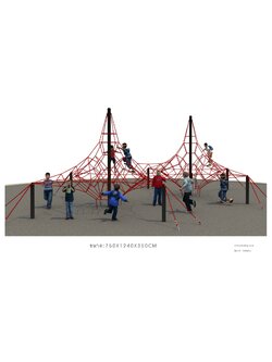 ปีนป่ายใยแมงมุม 2 โดม , อุโมงค์เด็กเล่น, ปีนป่ายเชือก, ปีนป่ายโดม, ของเล่นสนาม, สินค้าพร้อมส่ง คิดค่าส่งตามจริง สินค้าราคาโรงงาน