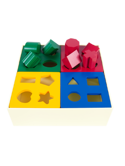 กล่องหยอดบล็อก รูปทรง-สี , ของเล่นไม้, ของเล่นเสริมพัฒนาการ, ของเล่นเด็กอนุบาล, สื่อการสอนเด็กอนุบาล วัสดุและสี ปลอดภัยต่อเด็ก มีมาตรฐาน มอก. ตามที่ สพฐ. กำหนด