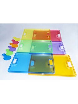 ถาดแยกกลุ่มโปร่งแสง 6 ชิ้น ,ทดลองวิทยาศาสตร์,ของเล่นเสริมพัฒนาการ, ของเล่น, สื่อการสอนเด็กอนุบาล