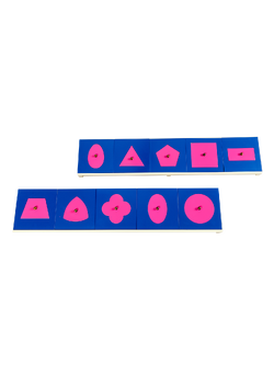 แผ่นเหล็กเรขา10ทรงพร้อมฐาน กรอบเรขาสีชมพู, ของเล่นไม้, ของเล่นเสริมพัฒนาการ, ของเล่นเด็ก, สื่อการสอน,มอนเตสซอรี่ ,montessori, สื่อการสอนประถม