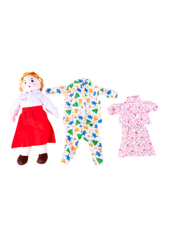 ตุ๊กตาฝึกแต่งตัว (พร้อมเสื้อผ้า 3 ชุด) ของเล่นเสริมพัฒนาการ ,ของเล่นเสริมทักษะ,ของเล่นเด็ก, สื่อการสอนอนุบาล