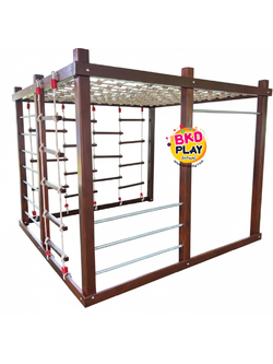 ปีนป่ายไม้ ปีนป่ายเชือก,ของเล่นสนาม,เครื่องเล่นสนามไม้ ไม้เนื้อแข็งอย่างดีผลิตในไทย งานกลางแจ้ง