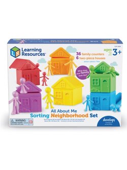 เกมเพื่อนบ้านของฉัน ฝึกทักษะพื้นฐานคณิตศาสตร์ ของเล่นเสริมพัฒนาการ ,ของเล่นเสริมทักษะ,ของเล่นเด็ก, สื่อการสอนอนุบาล