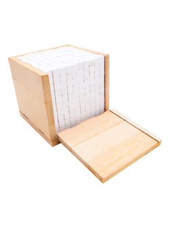 ลูกบาศก์ 1000, ของเล่นไม้, ของเล่นเสริมพัฒนาการ, ของเล่นเด็กอนุบาล, สื่อการสอนเด็กอนุบาล,มอนเตสซอรี่ ,montessori, สื่อการสอนประถม