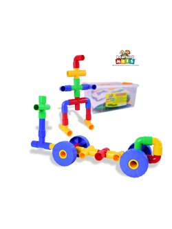 ตัวต่อท่อสร้างสรรค์ 64 ชิ้น ตัวต่อท่อ ,ตัวต่อ , ส่งเสริมการเรียนรู้ ,ของเล่นเสริมพัฒนาการ,ของเล่น , สื่อการสอน ,เสริมจินตนาการ