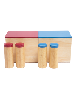 กล่องเทียบเสียง กล่องเสียง ฝึกประสาทสัมผัสด้านการได้ยิน ของเล่น สื่อการสอนพร้อมส่ง,มอนเตสซอรี่ ,montessori, สื่อการสอนประถม