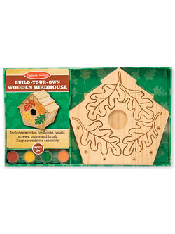 ชุดบ้านนกตกแต่ง ส่งเสริมความสนใจในสิ่งแวดล้อมและธรรมชาติ (bart) Build-Your-Own Wooden Birdhouse Melissa&Doug, ของเล่นเสริมพัฒนาการ, ของเล่น