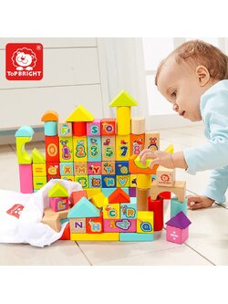 บล็อกไม้หรรษา 80 ชิ้น , บล็อกไม้ A - Z , ของเล่นเสริมพัฒนาการ, ของเล่น, สื่อการสอน เด็กอนุบาล ,บล็อคไม้ , ของเล่นไม้