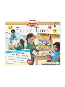 ชุดเล่นสวมบทบาทระหว่างเข้าเรียน เสริมทักษะ School Time! Classroom Play Set Melissa&Doug, ของเล่นเสริมพัฒนาการ, ของเล่น
