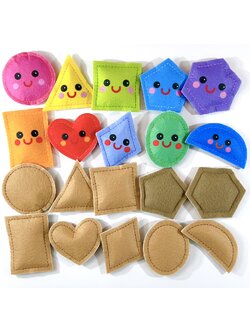 ถุงถั่วจับคู่รูปทรง ของเล่นเสริมพัฒนาการ ,ของเล่นเสริมทักษะ,ของเล่นเด็ก, สื่อการสอนอนุบาล