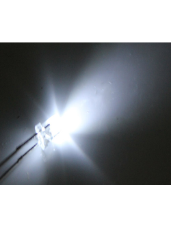 Super bright Led สีขาว สว่างพิเศษ ขนาด 3mm (20 ชิ้น)